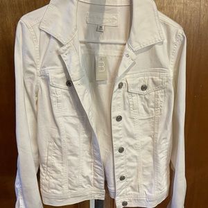 White jean jacket